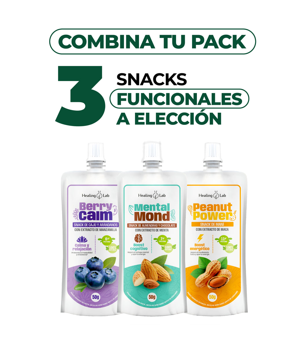 TRIO DE SNACKS FUNCIONALES
