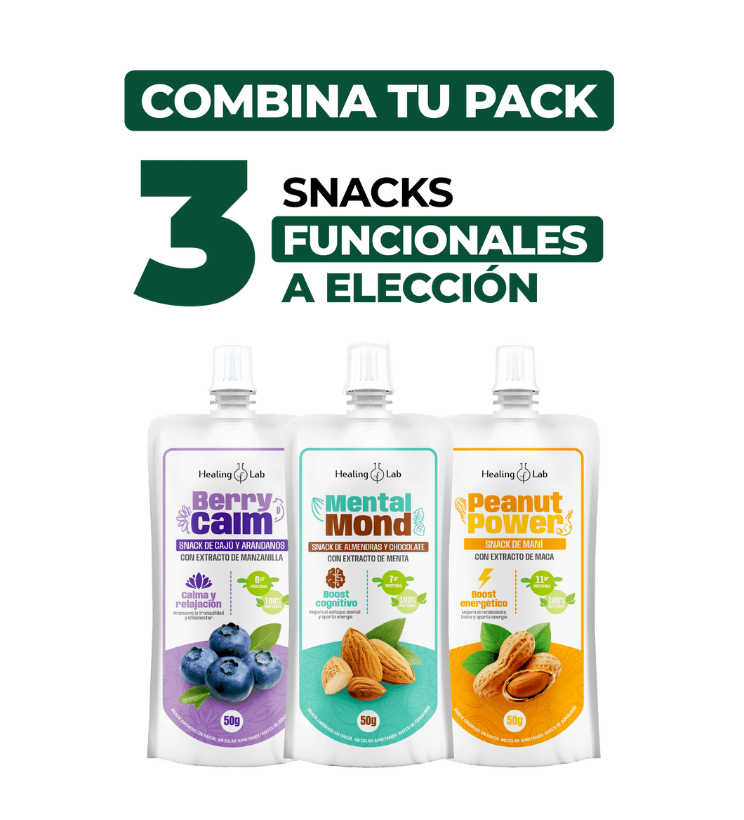 TRIO DE SNACKS FUNCIONALES
