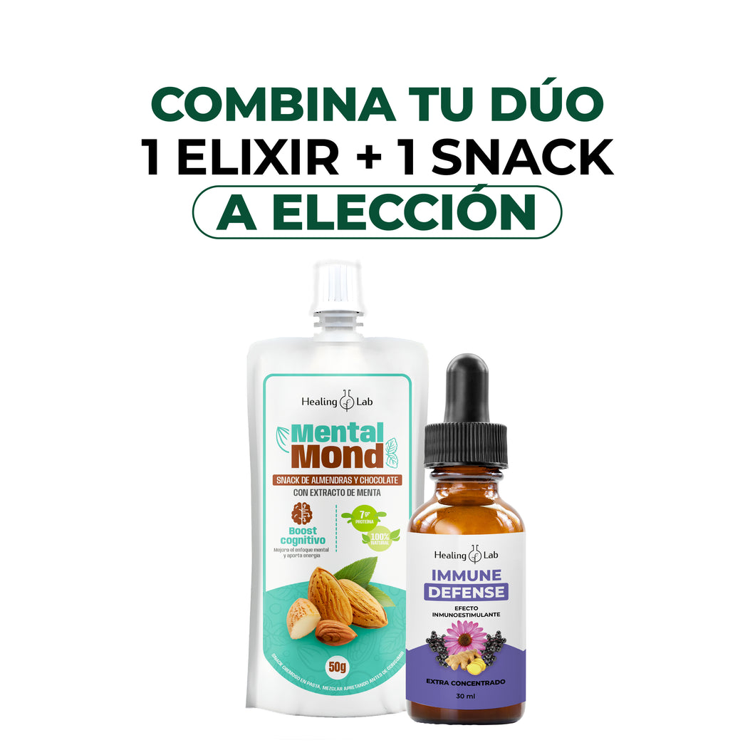 DÚO DE ELIXIRS Y SNACKS